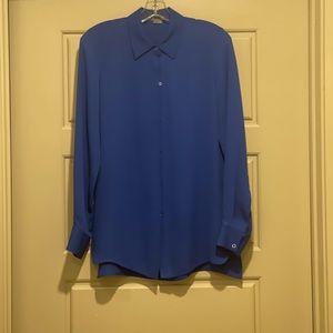 Vince Blouse In Royal Blue Size 6
